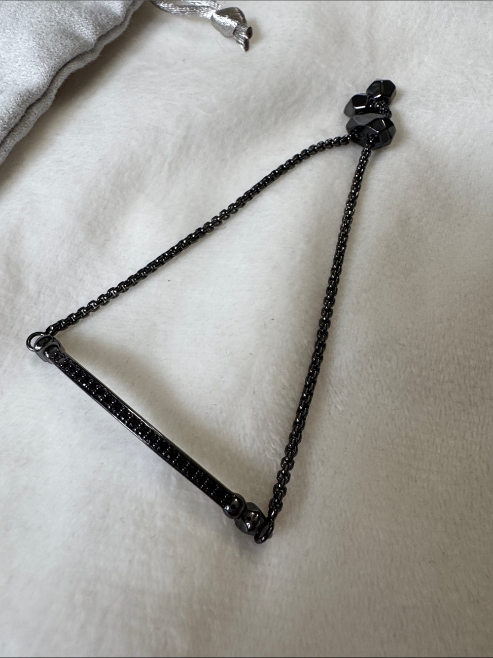 Kendra Scott Ott Adjustable Chain Bracelet in Gunmetal